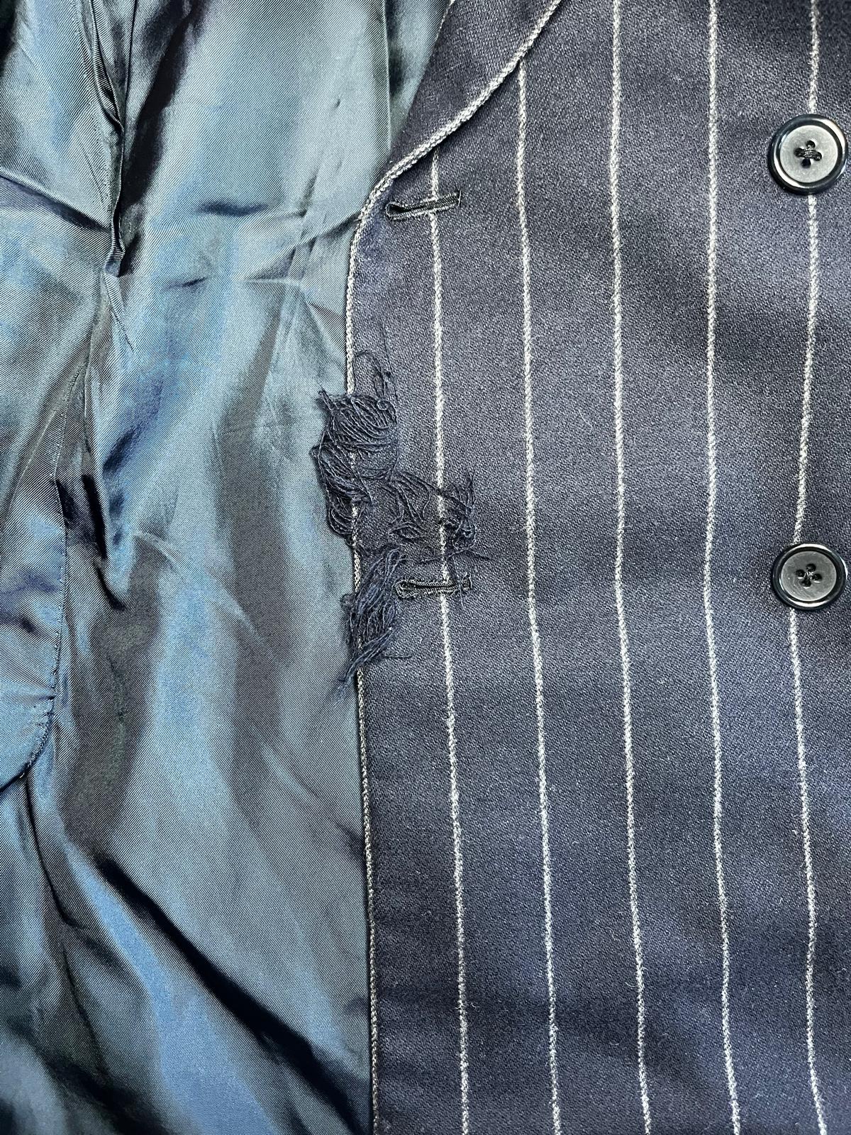 Durante — Lavorazione giacca blu gessata